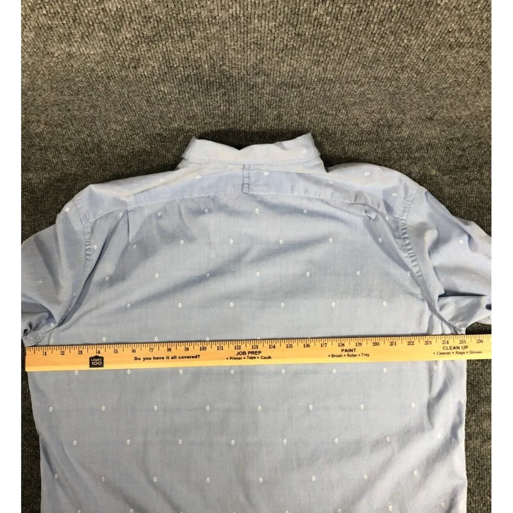 BANANA REPUBLIC Camden Fit Shirt Men's XL Custom 078‎ Wash Short Sleeve Button